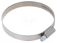 Worm gear clamp; W: 12mm; Clamping: 70÷90mm; DD; W2; DIN 3017 MPC INDUSTRIES