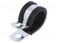 Fixing clamp; ØBundle : 17.5÷19mm; W: 13mm; steel; SL; W1; DIN 3016 MPC INDUSTRIES