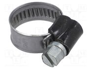 Worm gear clamp; W: 9mm; Clamping: 11÷17mm; steel; ST; W1; DIN 3017 MPC INDUSTRIES