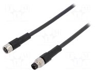 Cable: for sensors/automation; M8; PIN: 3; 1m; plug; 60VDC; 60VAC; 4A LAPP