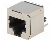 Connector: RJ45; socket; PIN: 8; Cat: 5; shielded; 8p8c; THT; straight ENCITECH