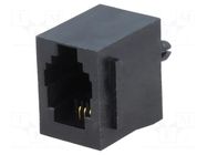 Connector: RJ9; socket; PIN: 4; Cat: 5; 4p4c; THT; straight ENCITECH