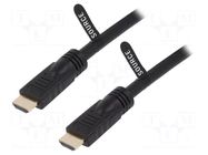 Cable; HDMI plug,both sides; PVC; 25m; black; HDMI 1.4; Core: Cu LOGILINK