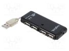 Hub USB; USB A socket x4,USB A plug; USB 2.0; PnP; 480Mbps LOGILINK