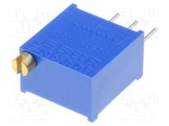 Potentiometer: mounting; multiturn; 500kΩ; 500mW; THT; ±10%; linear BOURNS