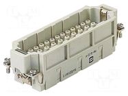 Connector: HDC; contact insert; male; 16A; 500V; Han® EE; PIN: 46 HARTING
