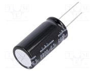 Capacitor: electrolytic; bipolar; THT; 6800uF; 6.3VDC; Ø12.5x25mm NICHICON