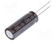 Capacitor: electrolytic; low ESR; THT; 3300uF; 10VDC; Ø12.5x35.5mm NICHICON