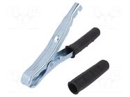 Crocodile clip; 120A; Grip capac: max.30mm; Overall len: 195mm AXIOMET