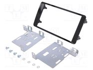 Radio frame; Mitsubishi; 2 DIN; black gloss PER.PIC.