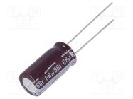 Capacitor: electrolytic; low ESR; THT; 68uF; 80VDC; Ø10x20mm; ±20% NICHICON