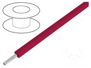 Wire; Lead Wire; stranded; Cu; EPDM; red; 5kV; -30÷90°C; 30.5m; 100ft ALPHA WIRE