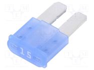 Fuse: fuse; 15A; 32VDC; automotive; 9.1mm; MICRO2 LITTELFUSE