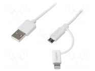 Cable; High Speed; 1m; white LOGILINK