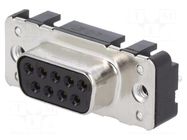Connector: D-Sub; PIN: 9; socket; female; straight; THT; UNC 4-40 HARTING