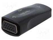 Converter; HDCP 1.0,HDCP 1.1,HDCP 1.2,HDMI 1.3; black LOGILINK