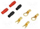 Terminal: terminal set; insulated; black,red; on cable,crimped 4CARMEDIA