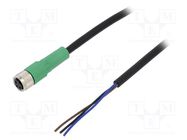 Connection lead; M8; PIN: 3; straight; 10m; plug; 250VAC; 4A; PVC PHOENIX CONTACT