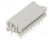 Connector: IDC; PIN: 18; DIL 7,62mm,transition; IDC,THT; 1.27mm CONEC