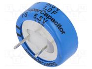 Supercapacitor; THT; 1F; 5.5VDC; -20÷80%; Body dim: Ø28.5x14mm KEMET