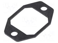 Socket gasket; IP65; flange (2 holes); G HIRSCHMANN
