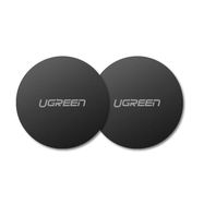 Ugreen LP123 30836 round metal plates for magnetic phone holders - black (2 pcs.), Ugreen