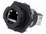 Coupler; PIN: 8; Cat: 5e; shielded; gold-plated; 8p8c MOLEX