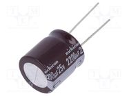 Capacitor: electrolytic; low ESR; THT; 2200uF; 25VDC; Ø18x20mm NICHICON