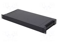 Enclosure: rack mounting; Standard: 19"; 1U; black; Z: 43mm; X: 431mm GAINTA
