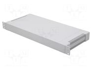 Enclosure: rack mounting; Standard: 19"; 1U; grey; Z: 43mm; X: 431mm GAINTA
