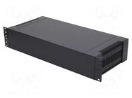 Enclosure: rack mounting; Standard: 19"; 2U; black; Z: 86mm; X: 431mm GAINTA