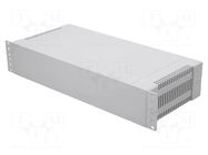Enclosure: rack mounting; Standard: 19"; 2U; grey; Z: 86mm; X: 431mm GAINTA