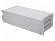 Enclosure: rack mounting; Standard: 19"; 3U; grey; Z: 129mm; X: 431mm GAINTA