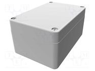 Enclosure: multipurpose; X: 75mm; Y: 110mm; Z: 55mm; 1590ZGRP; grey HAMMOND