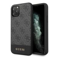 Guess GUHCN65G4GLGR iPhone 11 Pro Max szary/grey hard case 4G Stripe Collection, Guess