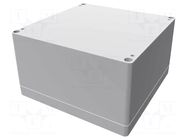 Enclosure: multipurpose; X: 160mm; Y: 160mm; Z: 90mm; 1554; grey HAMMOND