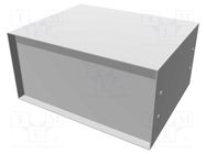 Enclosure: with panel; 1458; X: 254mm; Y: 203mm; Z: 127mm; black HAMMOND