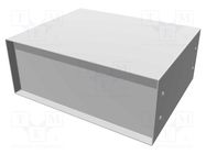 Enclosure: with panel; 1458; X: 254mm; Y: 203mm; Z: 102mm; black HAMMOND