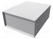 Enclosure: with panel; 1458; X: 203mm; Y: 254mm; Z: 102mm; steel HAMMOND