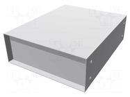 Enclosure: with panel; 1458; X: 203mm; Y: 254mm; Z: 76mm; steel; blue HAMMOND