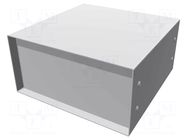 Enclosure: with panel; 1458; X: 203mm; Y: 203mm; Z: 102mm; steel HAMMOND