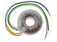 Transformer: toroidal; 20VA; 230VAC; 24V; 0.833A; Leads: cables TALEMA