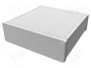 Enclosure: with panel; 1455; X: 165mm; Y: 160mm; Z: 51mm; aluminium HAMMOND