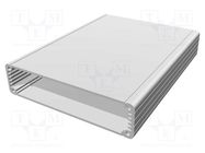 Enclosure: with panel; 1455; X: 125mm; Y: 160mm; Z: 30mm; aluminium HAMMOND