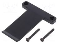 Holder; for enclosures; black TEKO