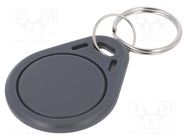 RFID pendant; plastic; grey; 125kHz; 8BROM 