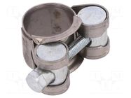 T-bolt clamp; W: 18mm; Clamping: 17÷19mm; chrome steel AISI 430; S MPC INDUSTRIES