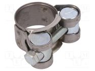 T-bolt clamp; W: 18mm; Clamping: 20÷22mm; chrome steel AISI 430; S MPC INDUSTRIES