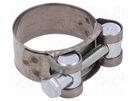 T-bolt clamp; W: 20mm; Clamping: 36÷39mm; chrome steel AISI 430; S MPC INDUSTRIES