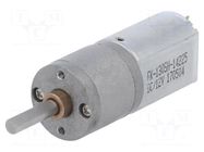 Motor: DC; with gearbox; 12VDC; 1.6A; Shaft: D spring; 29rpm; 488: 1 POLOLU